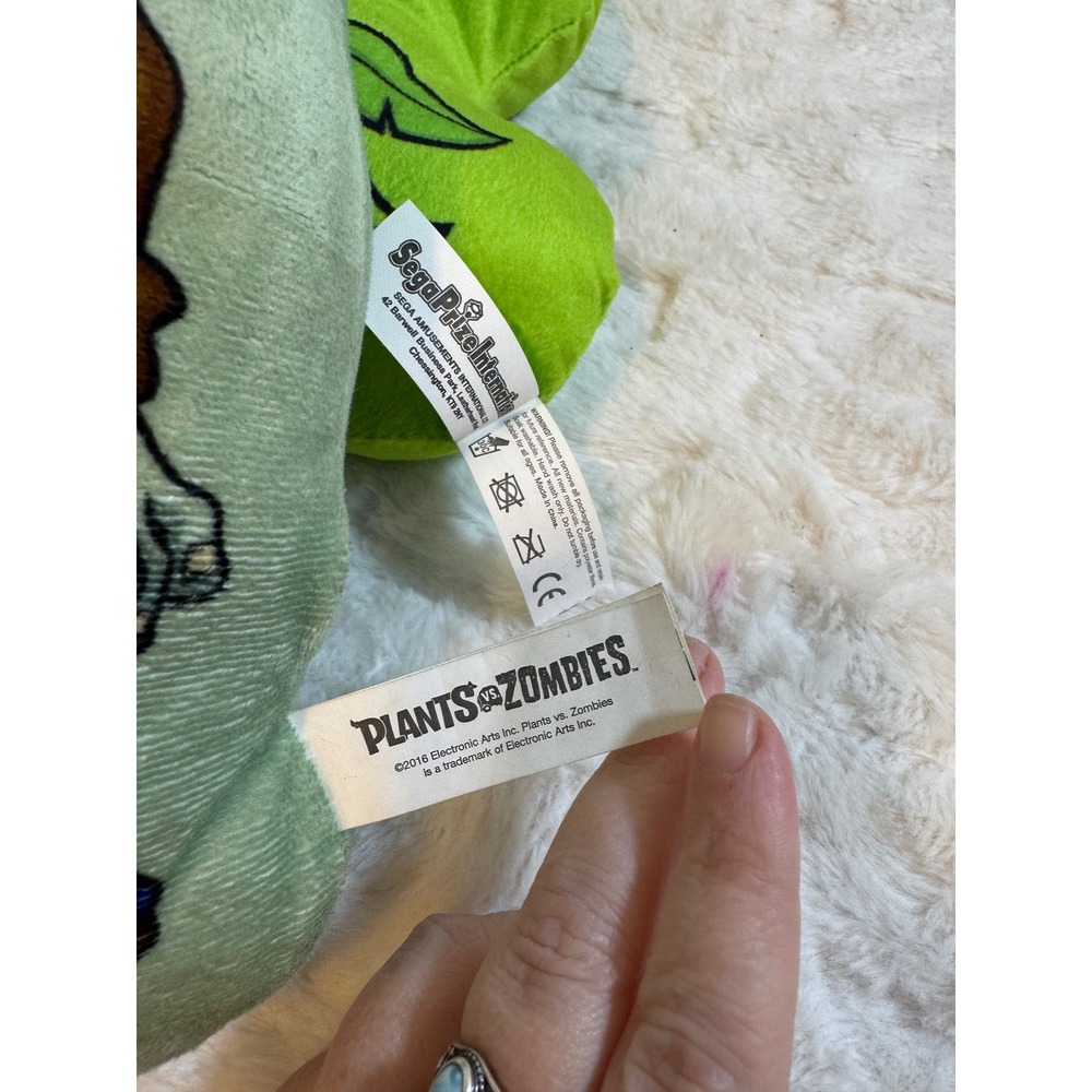 Plants vs Zombies Plush Set Peashooter and Zombie Sega Prize International 2016 - Picture 5 of 5